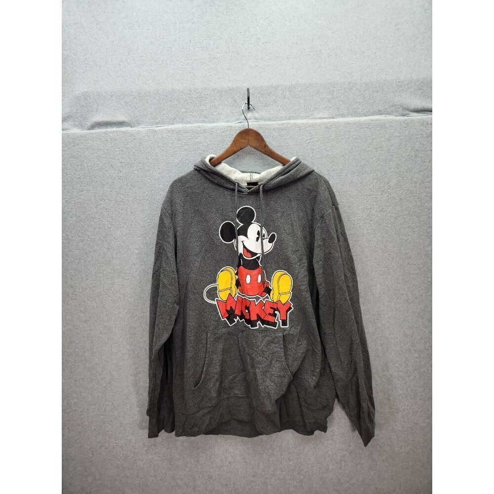 Disney Mickey Mouse‎ Gray Hoodie Sweatshirt XL
